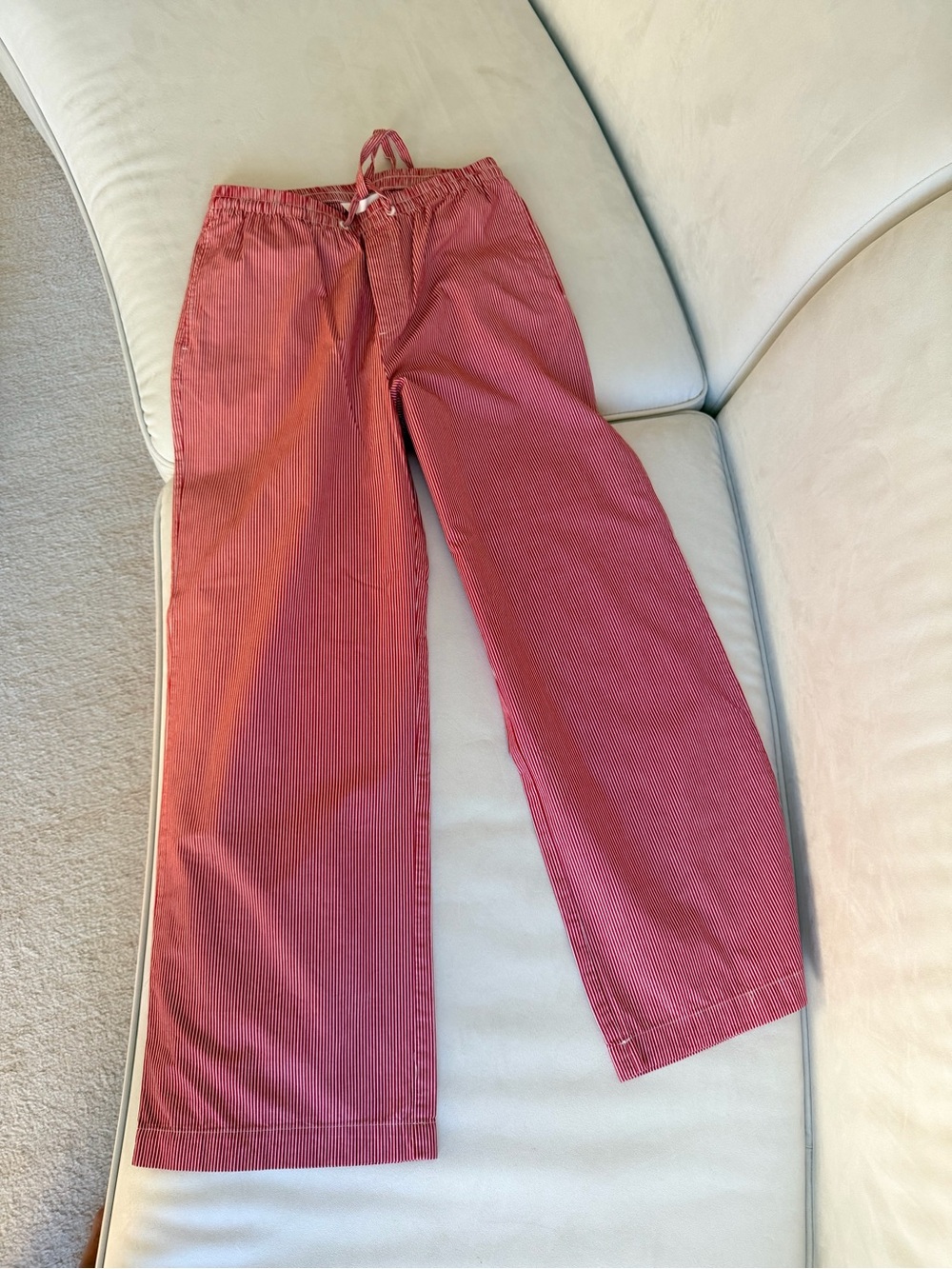 H&M Women’s Red Drawstring Casual Pants